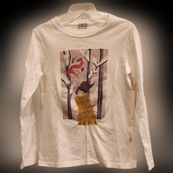 Girls Off-White Graphic Long Sleeve Shirt - Picture 1 of 6